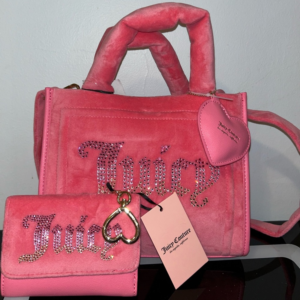 SOLD‼️‼️Juicy Couture Pink Mini Tote Bag w Wallet